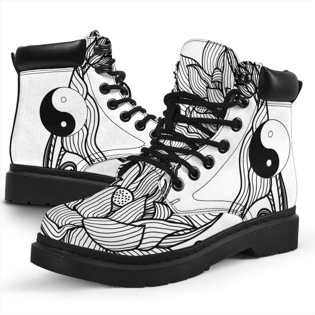 FEM/HER MICROSUEDE BOOTS (LIMITED EDITION) - YIN LOTUS