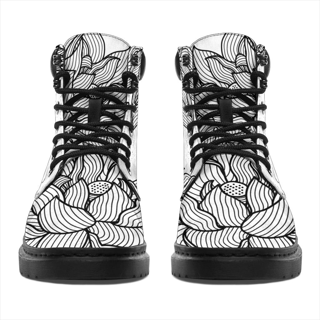 MASC/HIM MICROSUEDE BOOTS (LIMITED EDITION) - YIN LOTUS